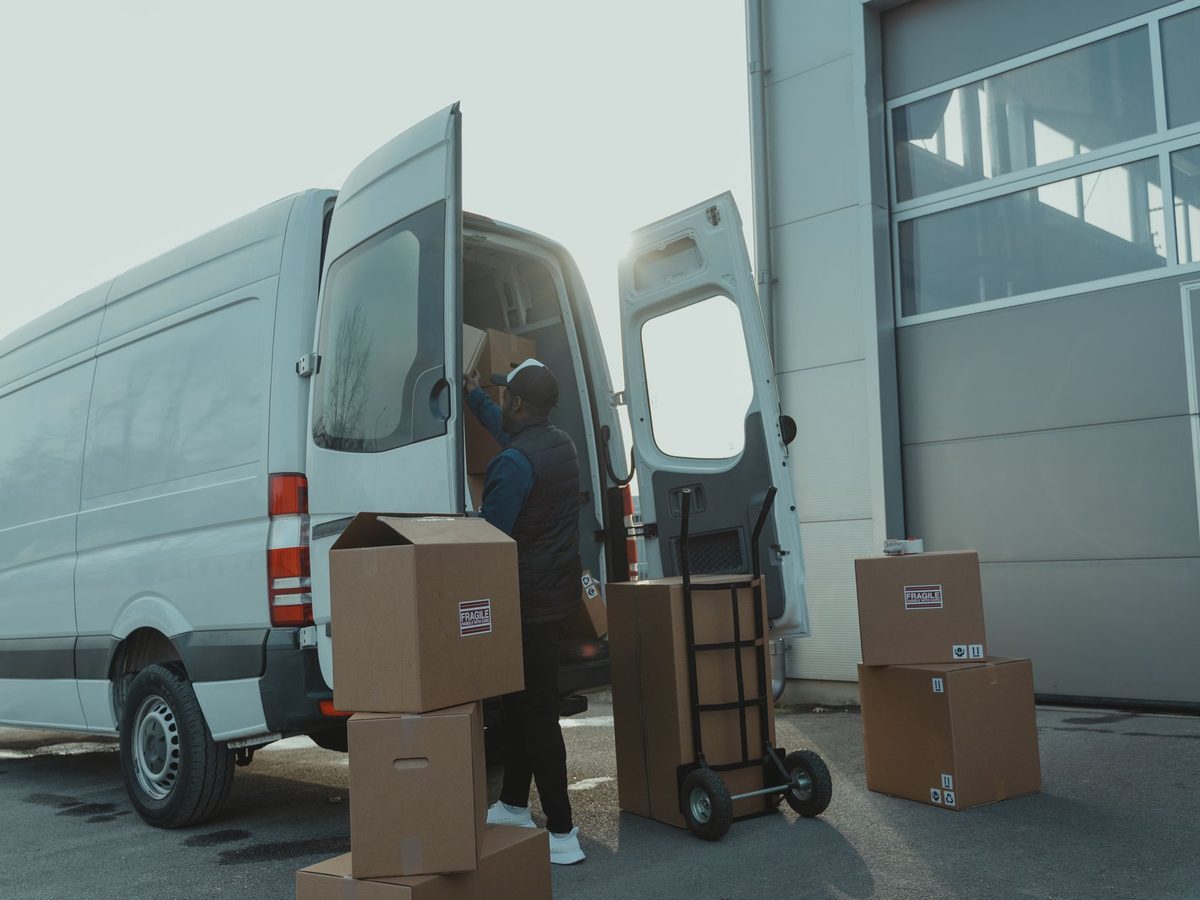 Beladen des Transporters